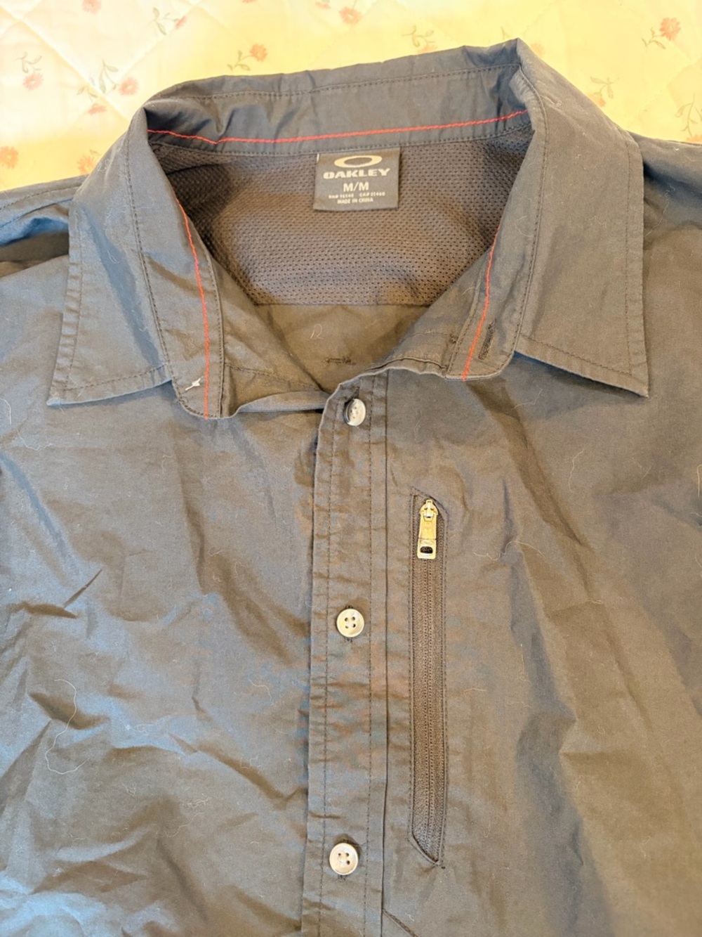 Oakley Black Button-Up Long Sleeve Shirt - Picture 3 of 7